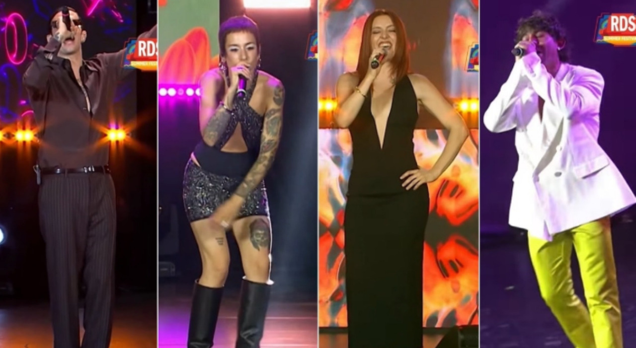 Noemi scollatissima (8), Annalisa troppo retrò (5), Achille Lauro che mix (7.5), Rkomi fluo (6)