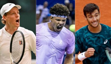 Jannik stabilmente numero 1, Musetti rischia la top 10, Shelton nuovo n.7. La classifica completa, chi sale e chi scende