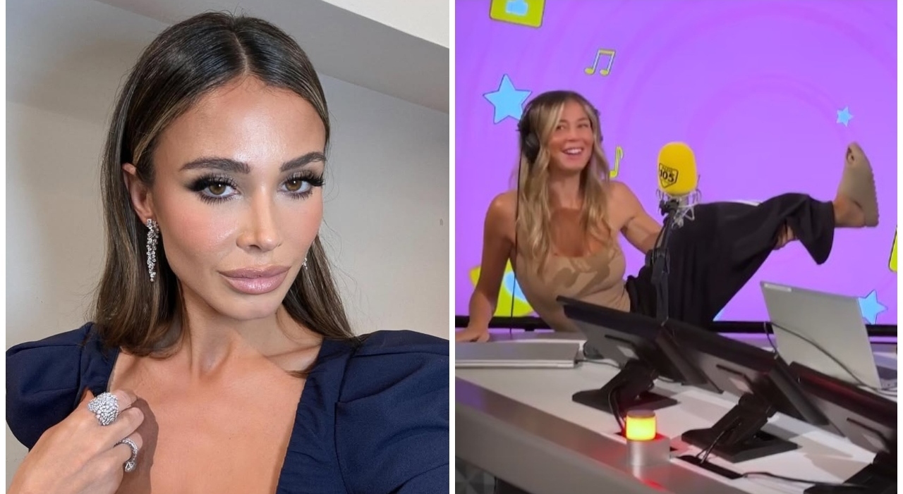 Diletta Leotta struccata e in ciabatte in radio: «La più bella al mondo». I social: «Ma se è tutta rifatta...» - Il Mattino