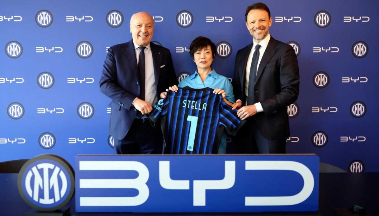 BYD, primo accordo con una squadra di calcio: si associa all’Inter