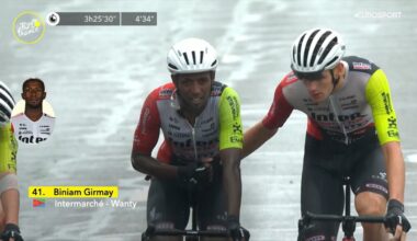 Tour de France 2025, nessuna frattura per Biniam Girmay e per gli altri corridori della Intermarché-Wanty caduti
