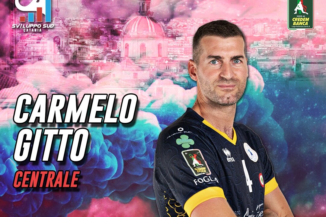 Il centrale barcellonese Carmelo Gitto in A2 a Catania: "Torno nella mia Sicilia"