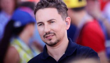 Jorge Lorenzo nel paddock della MotoGP