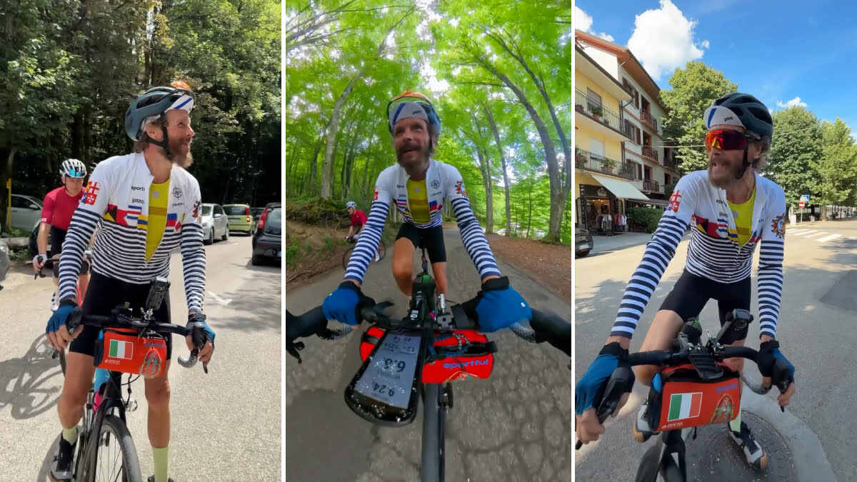 770 km in bici attraverso l'Italia per suonare al suo Bike Party