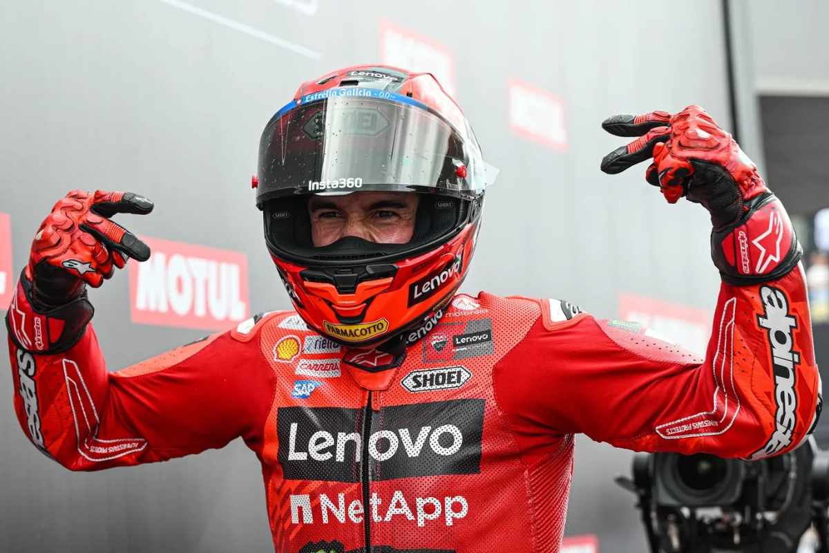 Marc Marquez pilota MotoGP ad Assen