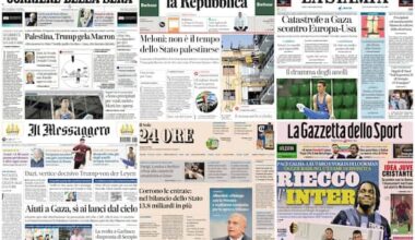 Le prime pagine dei quotidiani di oggi 26 luglio: la rassegna stampa - Sky TG24
