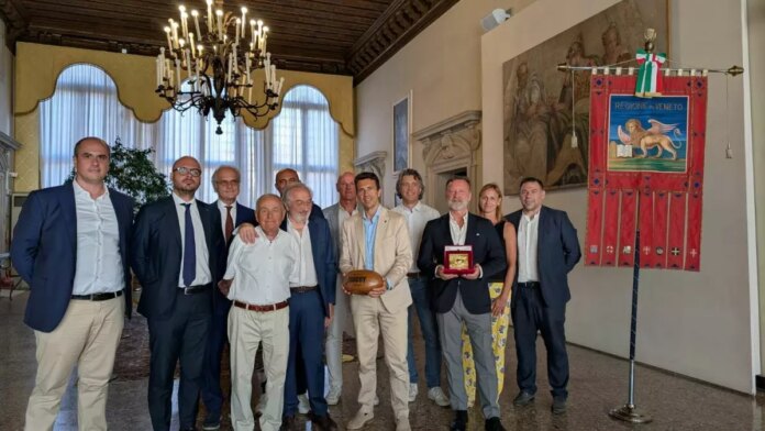 Rugby San Donà ricevuto a Palazzo Balbi dall’assessore Corazzari