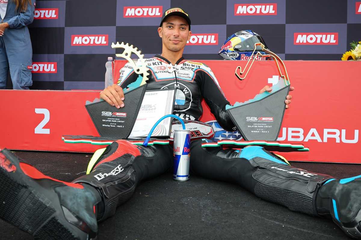 Toprak Razgatlioglu pilota Superbike SBK al Balaton Park, Ungheria
