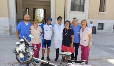 Da Torino al Policlinico di Bari in bici per far conoscere la malattia di Kennedy