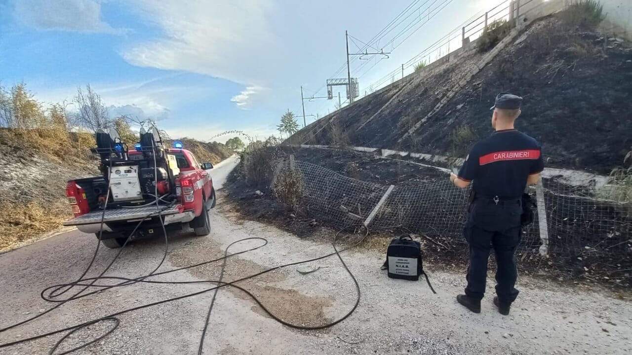 Sette incendi nell'area delle piste ciclabili. È caccia al piromane