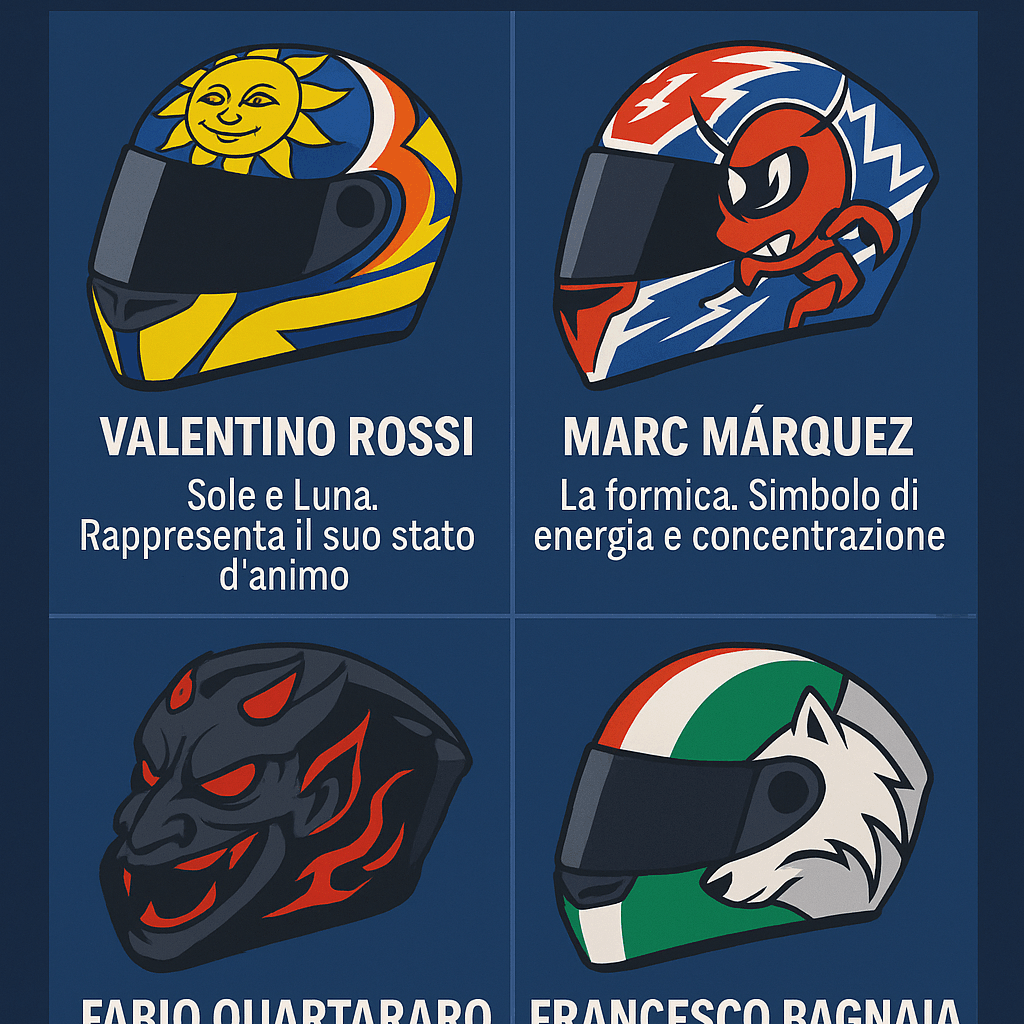 I caschi più iconici della MotoGP: storia, significato e livree leggendarie
