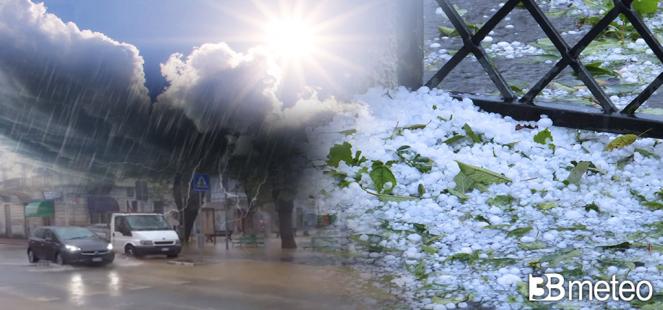 Cronaca meteo - Forti temporali e grandine al Centro-Nord