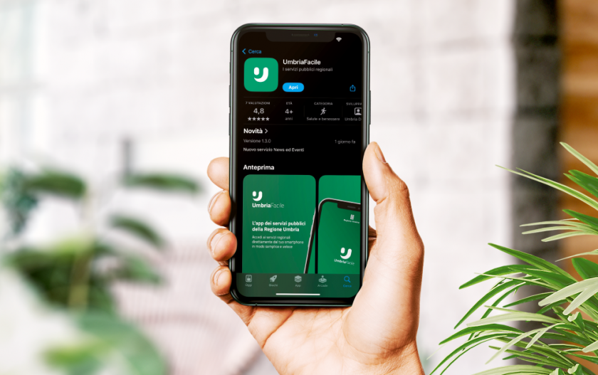 L’app UmbriaFacile si arricchisce di nuovi servizi sanitari digitali