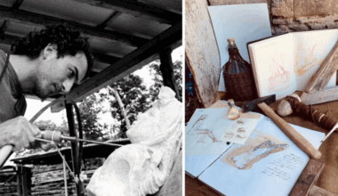 Ha impugnato il primo utensile sotto la guida dell’ultimo scalpellino del paese: storia di Dario Tazzioli e delle sue sculture che prendono forma in Val Dragone