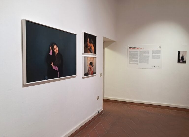 Exhibition view Parisa Azadi, Ordinary Grief, Palazzo Baldelli, Cortona. Ph Manuela De Leonardis