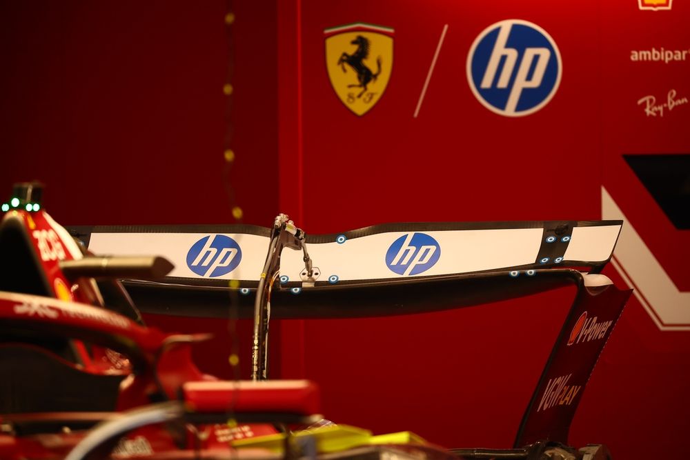 Ferrari SF-25, dettaglio dell'ala posteriore a cucchiaio