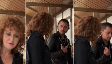 il video nell’androne del palazzo. Il motivo