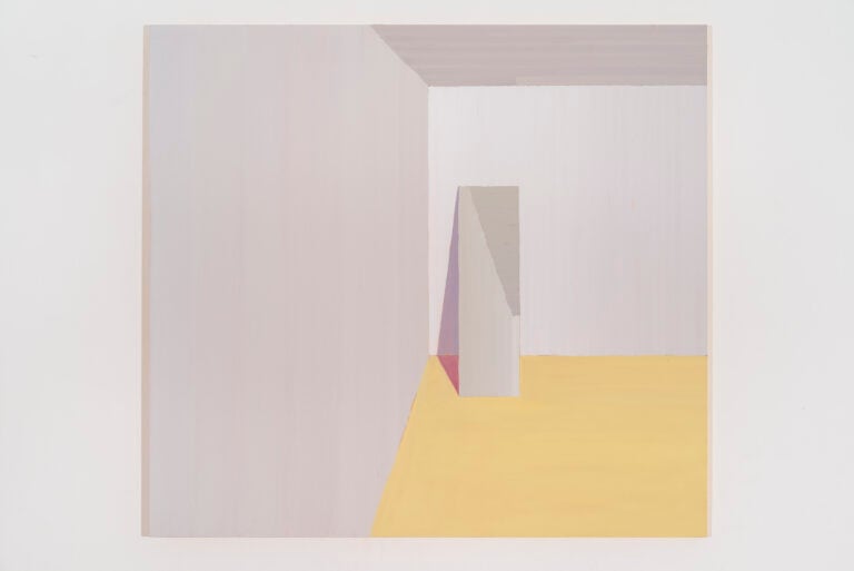 Fughe gialle, 2018, olio su tela, 4110x120 cm; credito fotografico Sebastiano Luciano