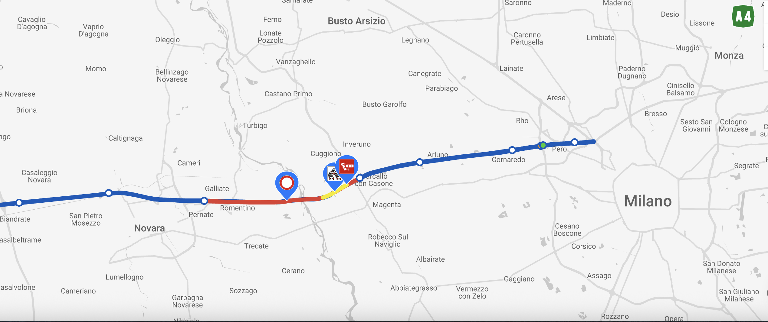 Grave incidente sull'Autostrada A4, lunga coda