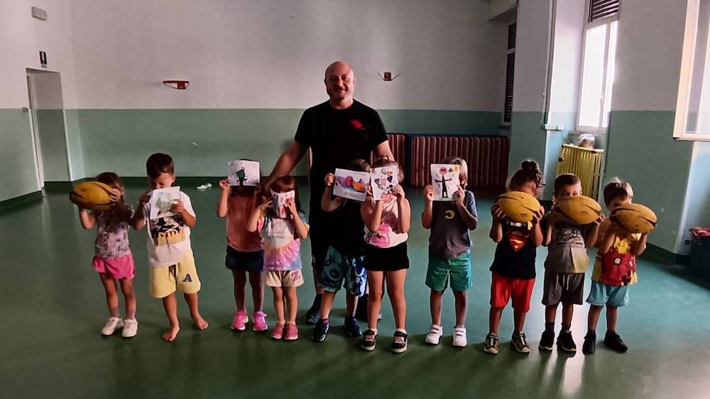 Lezioni di palla ovale col Grosseto Rugby Club al camp estivo dei Condor