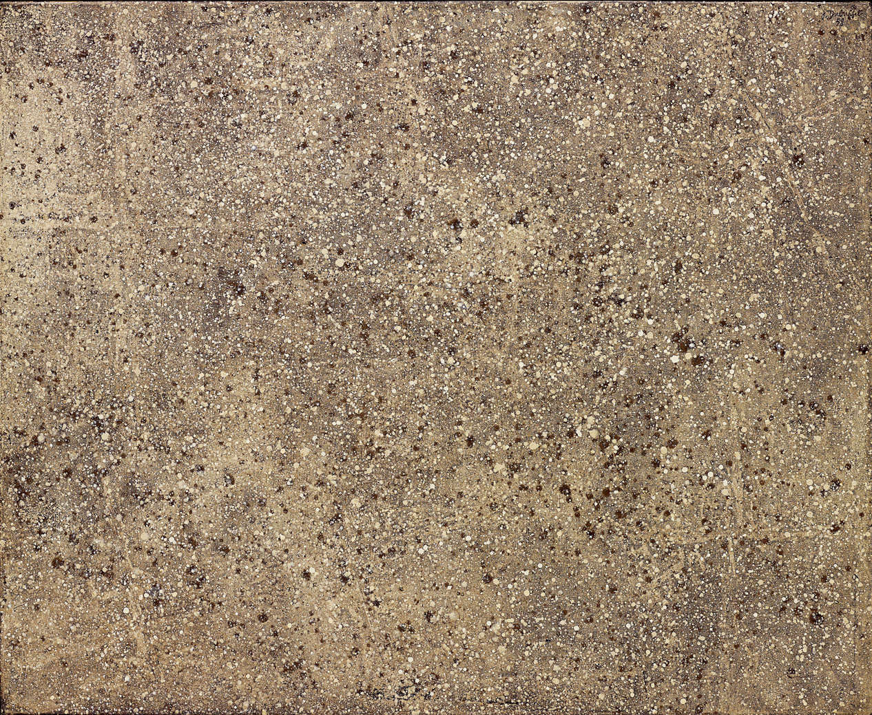 Jean Dubuffet, Nuancements au sol (Texturologie XLIII) (27 maggio 1958; olio su tela, 81 x 100 cm; Collezione privata)