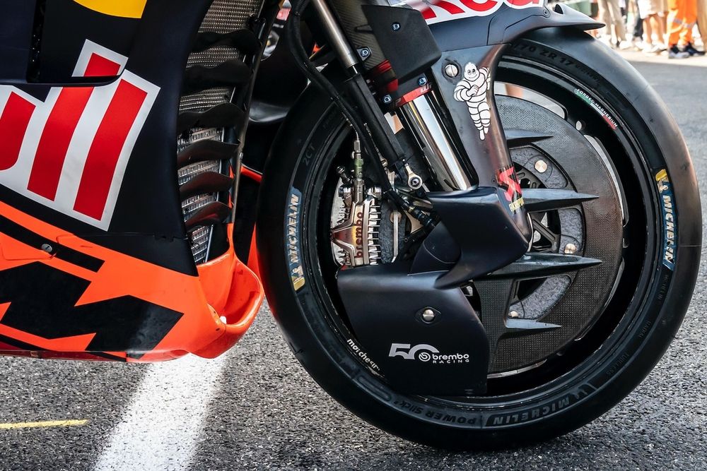 La cover dei freni della KTM MotoGP