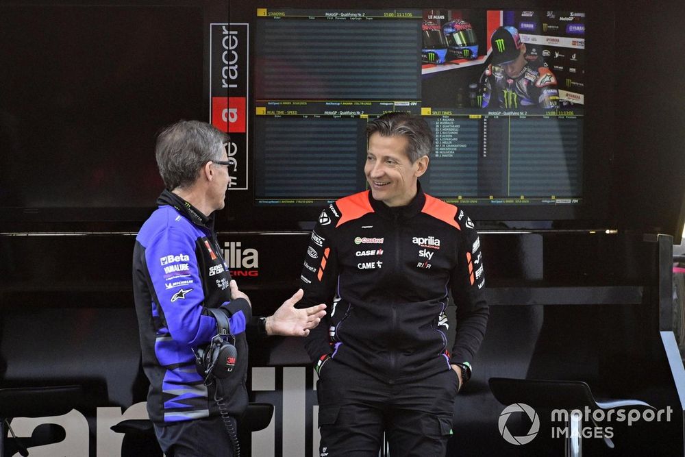 Massimo Rivola, Aprilia Racing CEO, Lin Jarvis, Yamaha Factory Racing