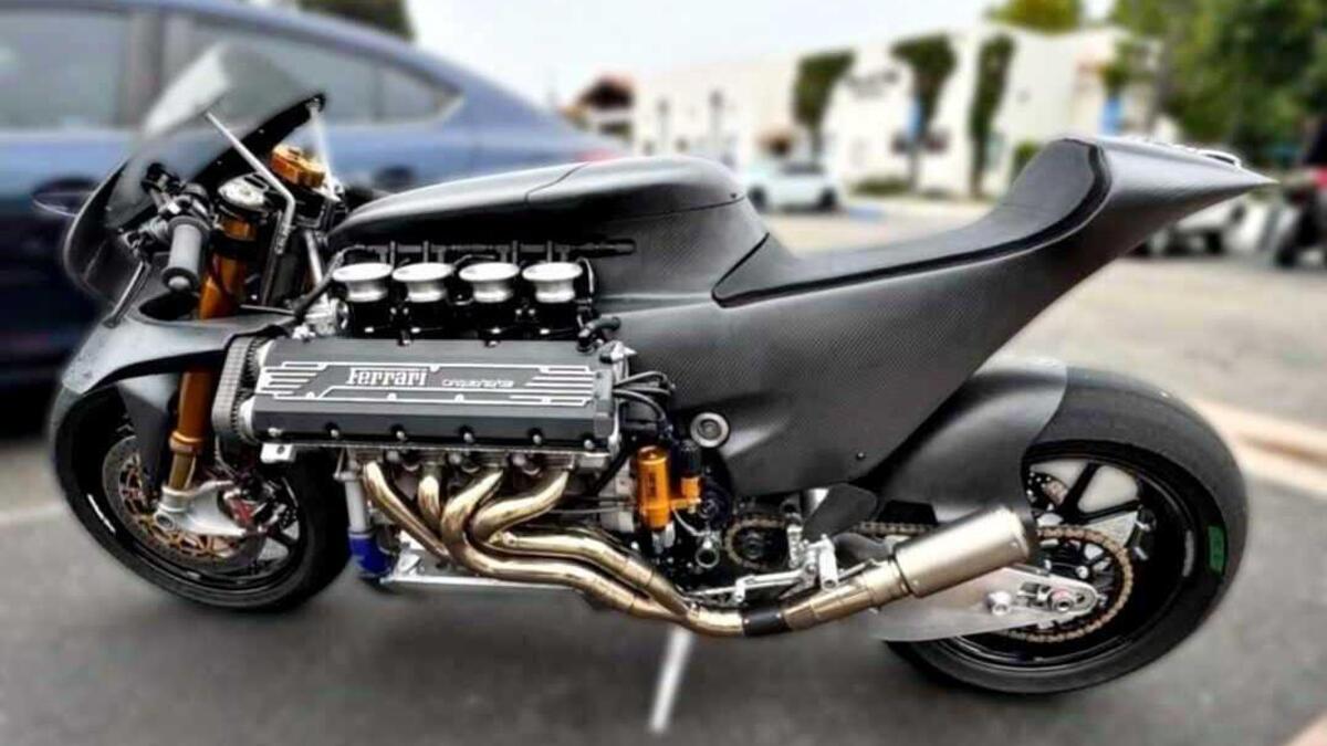 La HF355 è viva! Ecco il video della moto con il V8 Ferrari [VIDEO] - News