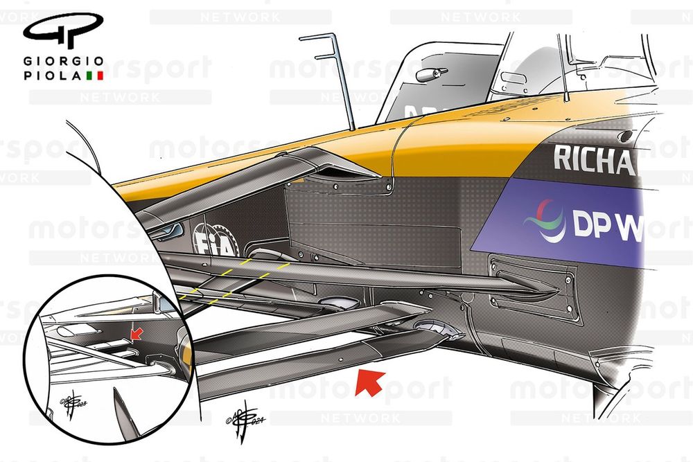 Braccio dello sterzo della McLaren MCL38