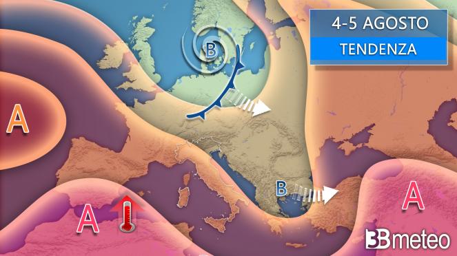 Meteo tendenza 4-5 agosto