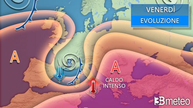 Meteo venerdì