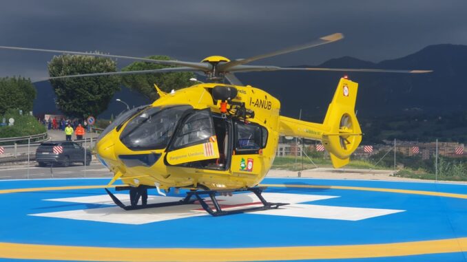 Primo volo notturno del Nibbio, elisoccorso attivo a Perugia