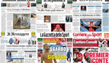 Le prime pagine dei quotidiani di oggi 25 luglio: la rassegna stampa