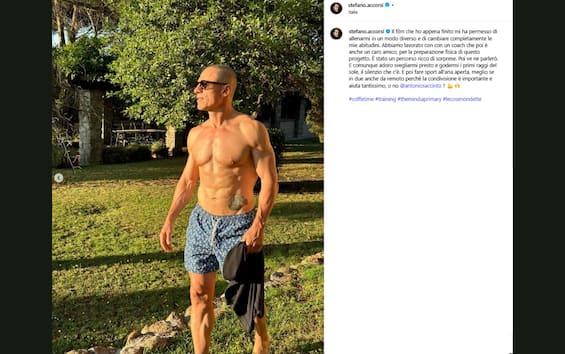 Stefano Accorsi mostra la sua trasformazione fisica per un nuovo progetto per il grande schermo