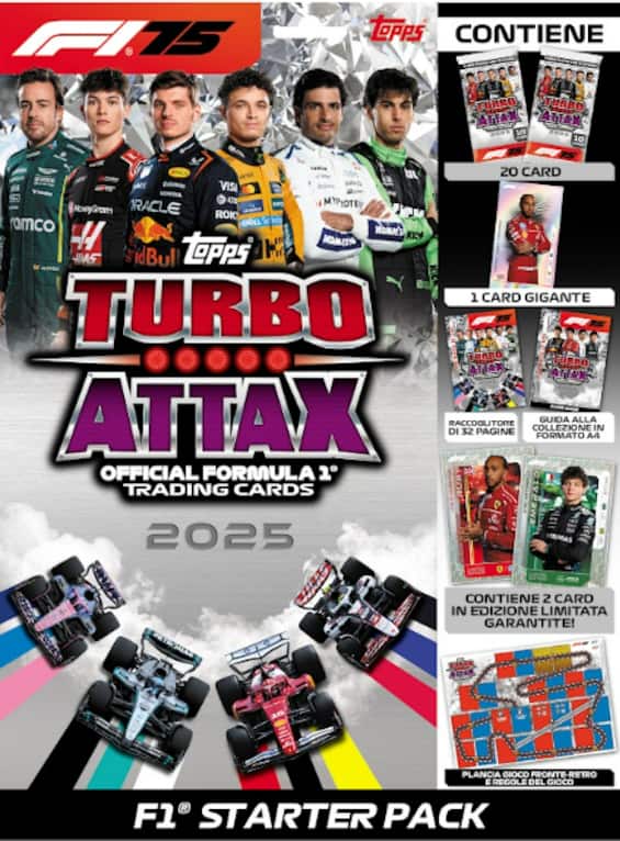 Topps celebra i 75 anni della Formula 1 con la “F1® Turbo Attax Diamond'