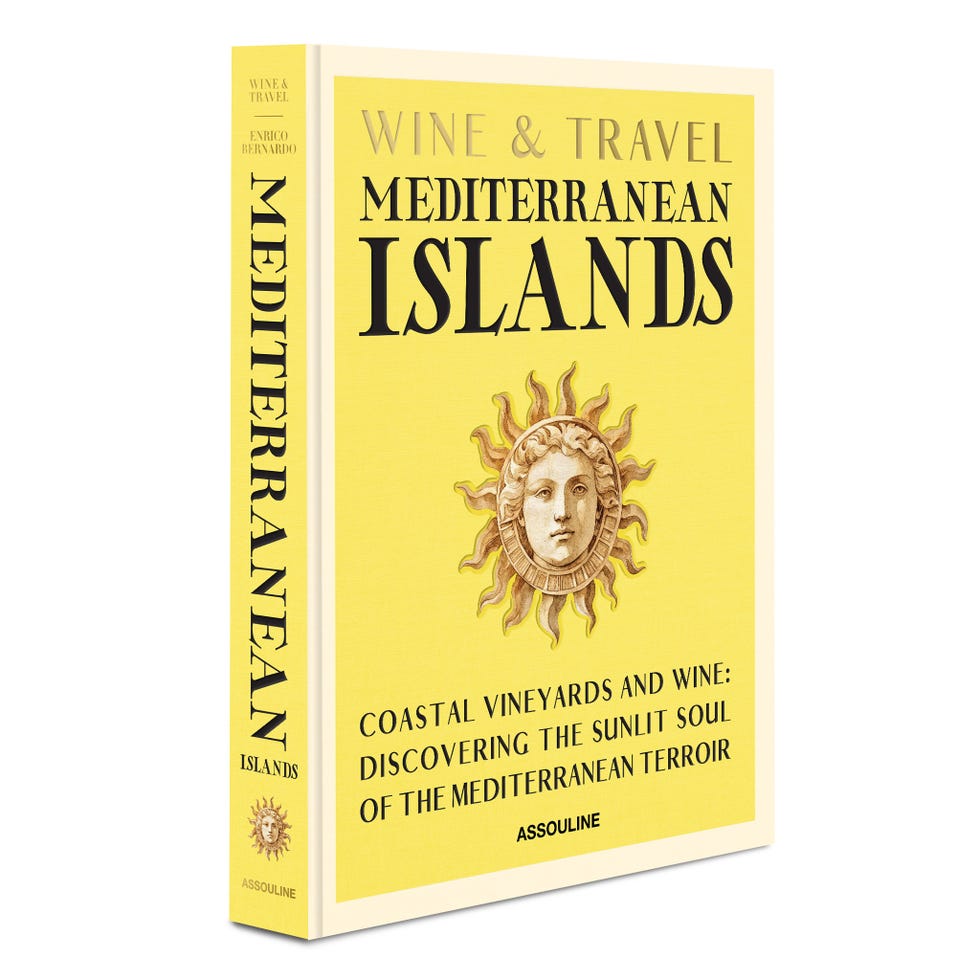 book cover focused on wine and travel in mediterranean regions