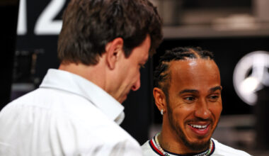 Toto Wolff in compagnia di Lewis Hamilton