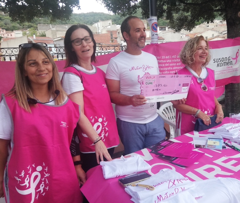 Illorai: «Walk for the cure", successo dell'evento e delle donazioni per sostenere l'attività Komen Sardegna a favore della salute femminile