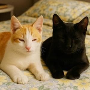 Il lieto fine di Lucio e Lucy, i due gatti ciechi adottati insieme grazie a La Zampa