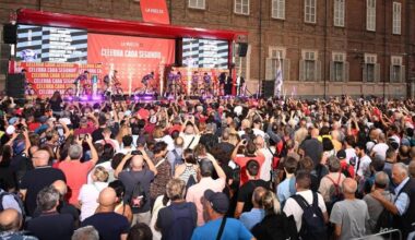 Spinning, musica live e parata dei campioni: la festa della Vuelta scende in piazza - La Stampa