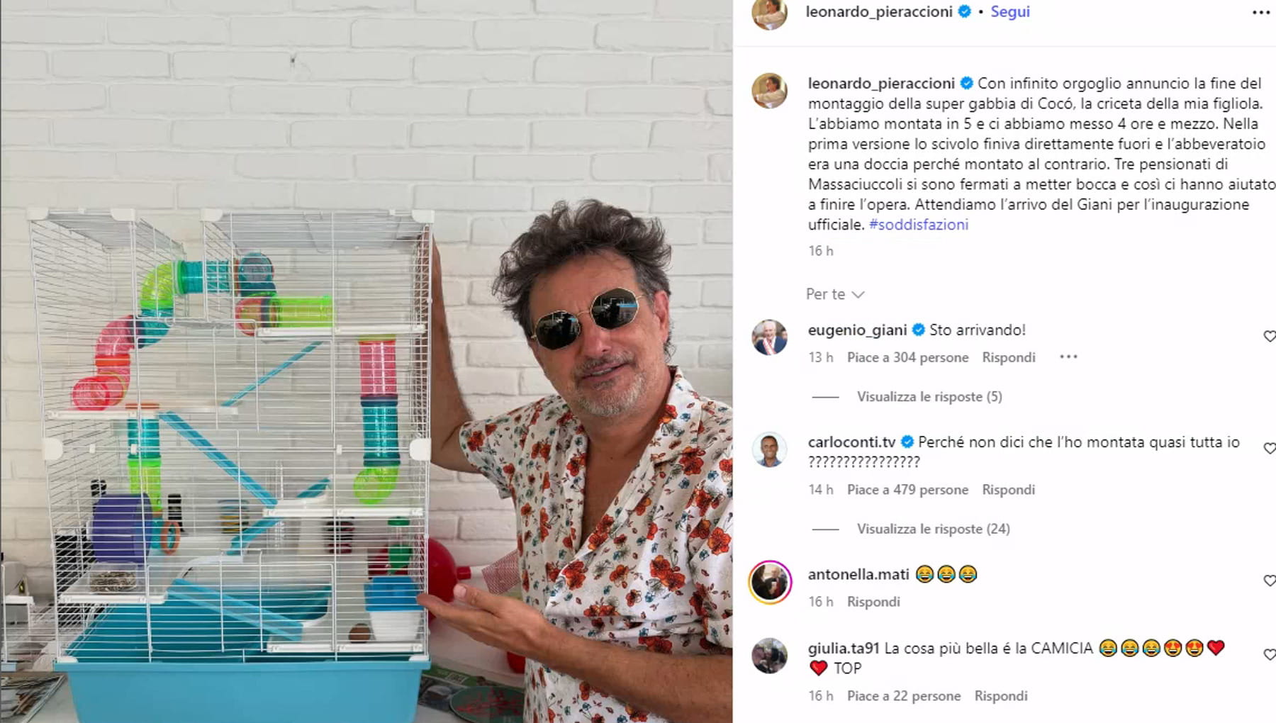 Pieraccioni e la gabbia della criceta: “Aspetto Giani per inaugurarla”. Il governatore: “Arrivo” - la Repubblica