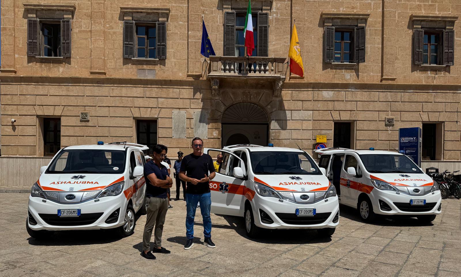 ASP Trapani lancia il progetto “Isole Green”: quattro mini-ambulanze elettriche per le isole Egadi e Pantelleria