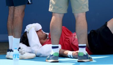 Tennis, caldo torrido a Cincinnati: Rinderknech si accascia e poi si ritira - Sportmediaset