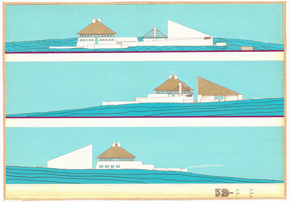 disegno di una villa