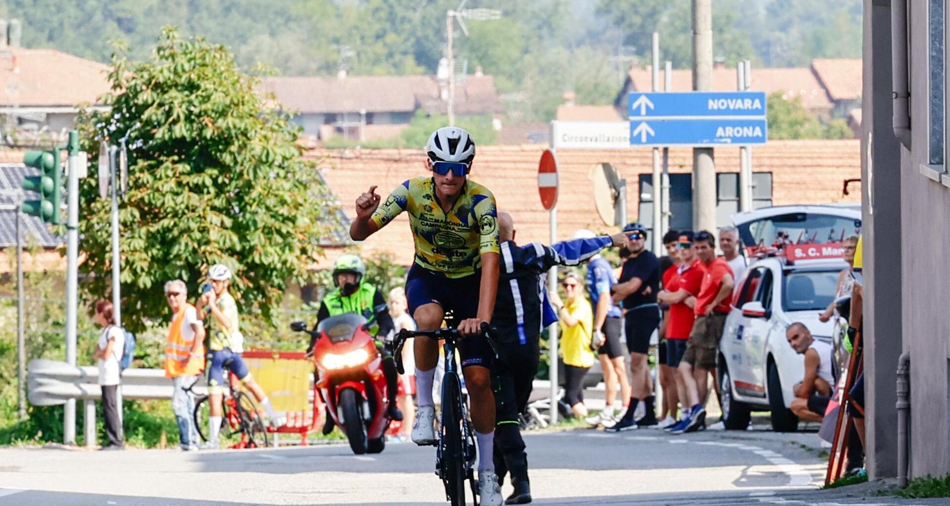 L’eporediese Brustia vince a Borgo Ticino dopo una lunga fuga
