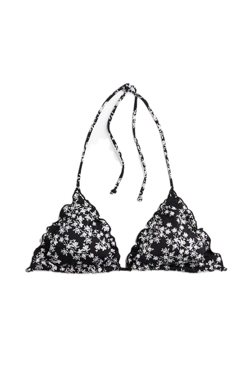 Top bikini a triangolo imbottito