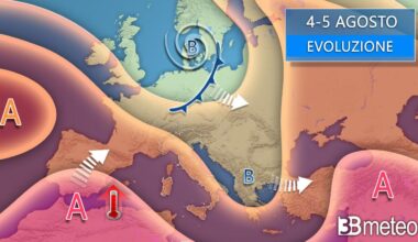Prossima settimana passaggio dall'anticiclone azzorriano a quello africano, ultimi aggiornamenti « 3B Meteo