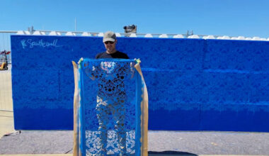 Un muro d'artista per "nascondere" la Guang Rong