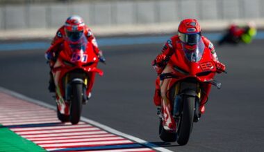 I piloti Ducati MotoGP in pista al Balaton Park