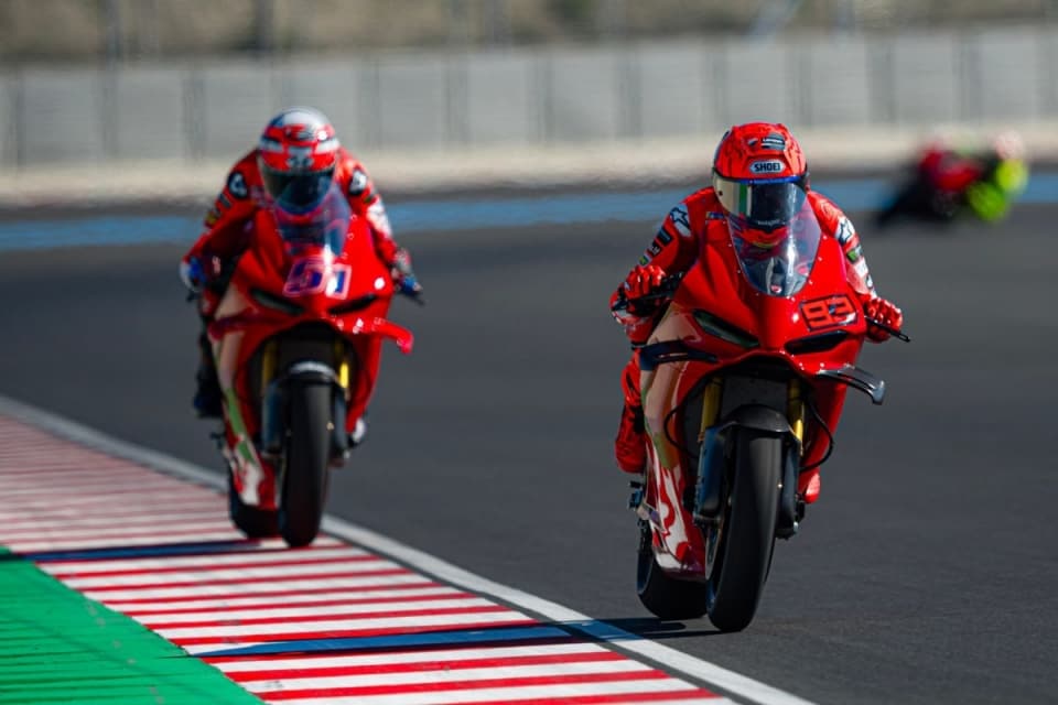 I piloti Ducati MotoGP in pista al Balaton Park